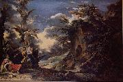 Salvator Rosa Jacob Dream oil on canvas